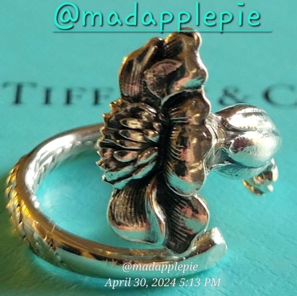 1885 Tiffany & Company Marigold Spoon Ring in Sterling Silver Luxury Vintage #30